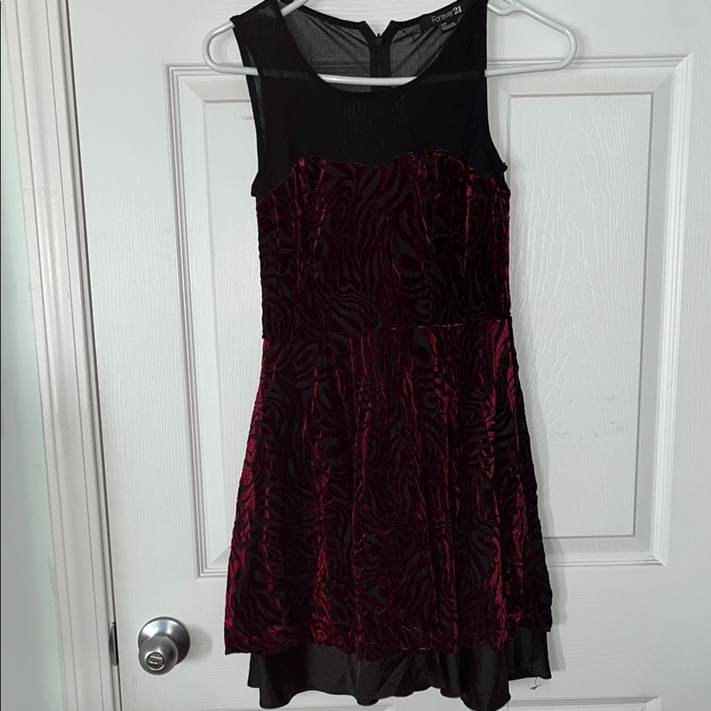 Elegant Black and Red Dress